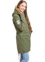 Meatfly dámská parka Amber Olive | Zelená