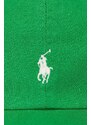 Dětská bavlněná kšiltovka Polo Ralph Lauren zelená barva