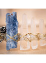 BohoMánie HARMONIE * krystalová tiára * křišťál, modrý kyanit