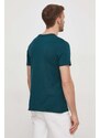 Bavlněné tričko Guess zelená barva, s potiskem, M4RI62 K9RM1