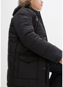 bonprix Chlapecká funkční zimní bunda s kapucí Černá