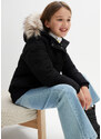 bonprix Dívčí zimní parka s kapucí Černá