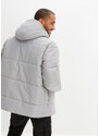 bonprix Prošívaná bunda s kapucí, z recyklovaného polyesteru Šedá