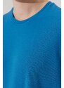 AC&Co / Altınyıldız Classics ALTINYILDIZ CLASSICS Pánské šedé slim fit slim fit posádkový výstřih s krátkým rukávem soft touch basic tričko.