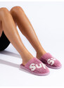 Women's slippers Shelvt warm purple