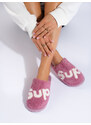 Women's slippers Shelvt warm purple