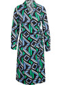 Orsay Zeleno-černé dámské vzorované zavinovací šaty - Dámské