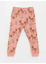 LC Waikiki Crew Neck Long Sleeve Bambi Printed Baby Girl Pajama Set