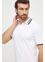 Polo tričko Guess LYLE bílá barva, s potiskem, M4RP60 K7O64