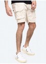 Bavlněné šortky Alpha Industries Crew Short béžová barva, 176203.578-cream