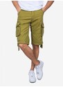 Bavlněné šortky Alpha Industries Jet Short 191200 440 hnědá barva, 191200.440-brown