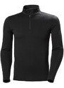 Funkční prádlo HELLY HANSEN LIFA MERINO LWEIGHT 1/2 ZIP 990 BLACK