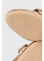 Kožené sandály Lauren Ralph Lauren Allie zlatá barva, 80291200000000000