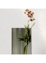 Audo CPH Kouřově zelená skleněná váza AUDO AER 49 cm