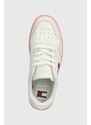 Kožené sneakers boty Tommy Jeans TJW RETRO BASKET ESS bílá barva, EN0EN02505