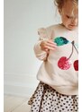Dětská mikina Konges Sløjd béžová barva, s aplikací