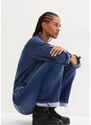 bonprix Strečové termo džíny s hebkou vnitřní stranou, Bootcut Modrá