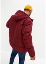 bonprix Prošívaná bunda s kapucí, z recyklovaného polyesteru Červená