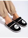 Black women's slippers with Fur Shelvt