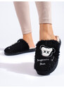 Black women's slippers Shelvt warm