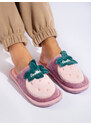 Insulated women's slippers Shelvt pink