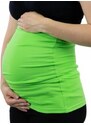 Těhotenský pás s výšivkou - holka - zelené jablko, Be MaaMaa
