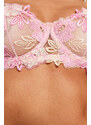 Trendyol Pink Embroidered Lace Capless Knitted Underwear Set