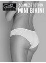 Briefs Gatta 41595 Seamless Cotton Mini Bikini S-XL white/white white