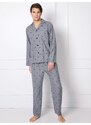 Pyjamas Aruelle Elis Long L/R S-2XL men's grey melange