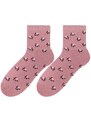 Bratex D-005 Women Women's Winter Terry Socks Pattern 36-41 pink 011