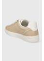 Kožené sneakers boty Tommy Hilfiger ESSENTIAL ELEVATED COURT SNEAKER béžová barva, FW0FW07685