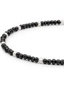 Gaura Pearls Korálkový náramek Amélie, spinel, řiční perla, stříbro 925/1000