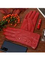 Dámské kožené rukavice Beltimore K25 červené L/XL