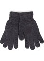 Yoclub Woman's Women'S Basic Gray Gloves RED-MAG2K-0050-006