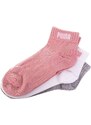 Dámské ponožky Puma Puma_Socks_887498_11_3Pack_Pink/White/Grey