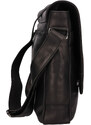 Pánská kožená taška přes rameno Greenwood Jasnek - černá