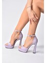 Fox Shoes Women's Lilac Heeled Shoes
