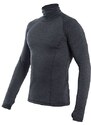 SENSOR MERINO BOLD pánské triko dl.rukáv roll neck šedá gray Velikost: L