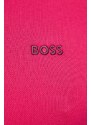 Bavlněné polo tričko Boss Green růžová barva