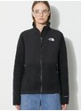 Mikina The North Face DENALI JACKET dámská, černá barva, hladká, NF0A7UR6JK31