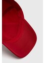 Kšiltovka Karl Lagerfeld červená barva, s aplikací