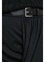 Sukně Lauren Ralph Lauren černá barva, midi, pouzdrová