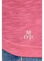 Bavlněné tričko s dlouhým rukávem Marc O'Polo růžová barva
