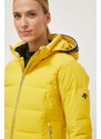 Péřová lyžařská bunda Descente Joanna žlutá barva