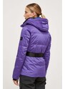 Péřová lyžařská bunda Descente Luna fialová barva