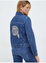 Džínová bunda Karl Lagerfeld dámská, přechodná