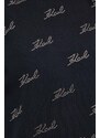 Mikina Karl Lagerfeld dámská, černá barva, vzorovaná