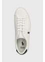 Kožené sneakers boty Polo Ralph Lauren Longwood bílá barva, 816923069001
