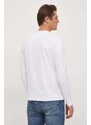 Bavlněné tričko s dlouhým rukávem Pepe Jeans bílá barva
