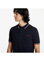 Pánské tričko FRED PERRY Twin Tipped Fred Perry Shirt Navy/ Snow white/ Bntred